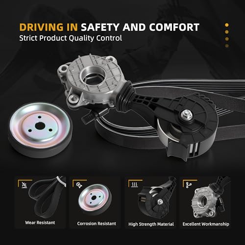 Belt Tensioner Serpentine Belt Idler Pulley Kit - size: for Mini Cooper 2007-2016