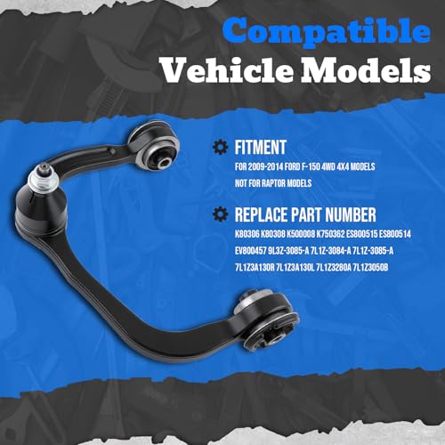 AUTOKAY 12PC Front Upper Control Arm Suspension Kit for Ford F150 2009-2014 - size: 16.54''×15.75''×5.91''