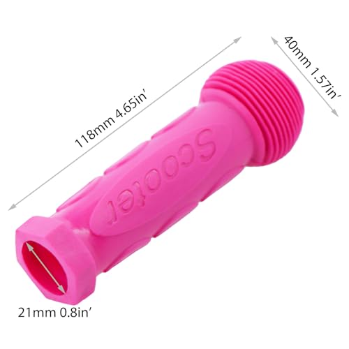 Kids Scooter Handle Grips Replacement Handlebars for 2/3/4 Wheels Child Kick Scooters Bike Rocking Car Push Cart, 9 Color Available, 2-Pack - color: Pink