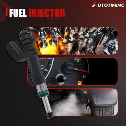 16600-1KT0A Fuel Injector Set of 4 Compatible with 2012-2019 Versa 1.6L