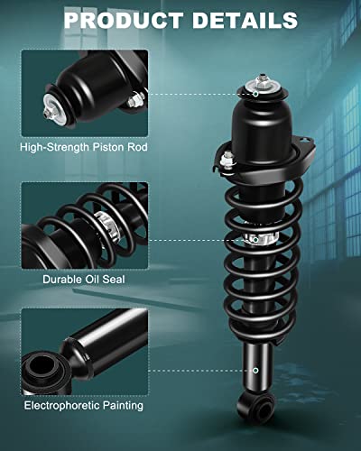 AUTOMUTO Struts & Shocks Quick-Strut Fit For 2014-2019 for Toyota Corolla - size: Front and Rear Complete Struts