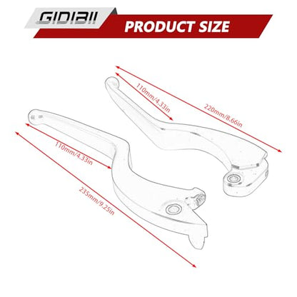 Brake Clutch Lever Set Compatible with Indian Scout - color: Silver（Style 2）