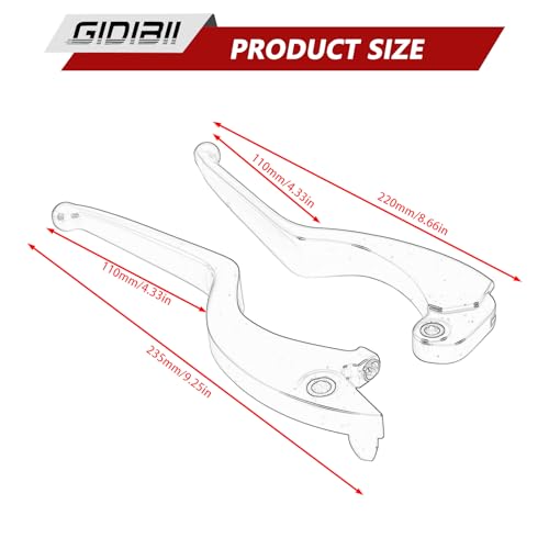Brake Clutch Lever Set Compatible with Indian Scout - color: Silver（Style 2）