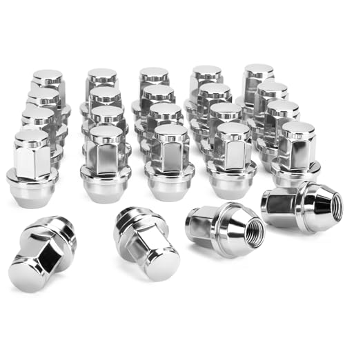 SUCOSO 14x1.5 Lug Nuts for F150, OEM Stock Solid One Piece Wheel Lugnuts - color: Silver, size: M14X1.5-F150/Expedition
