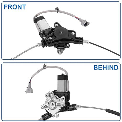 Obaee 748-981 Rear Right Passenger Side Power Window Motor and Regulator Assembly Compatible with Nissan Armada 2005-2015/ Nissan Titan 2004-2015/ Nissan Pathfinder Armada 2004, Replace OE 827207S000 - size: Rear Right Passenger Side