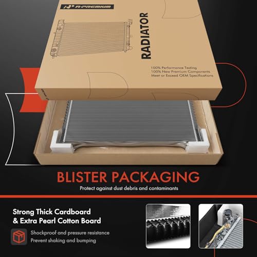 A-Premium Engine Coolant Radiator Assembly Compatible with Mercedes-Benz