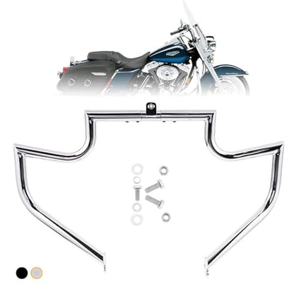 Kinglemc Crash Bar Engine Guard for Harley Davidson Touring(Chrome-B) - color: Chrome-B