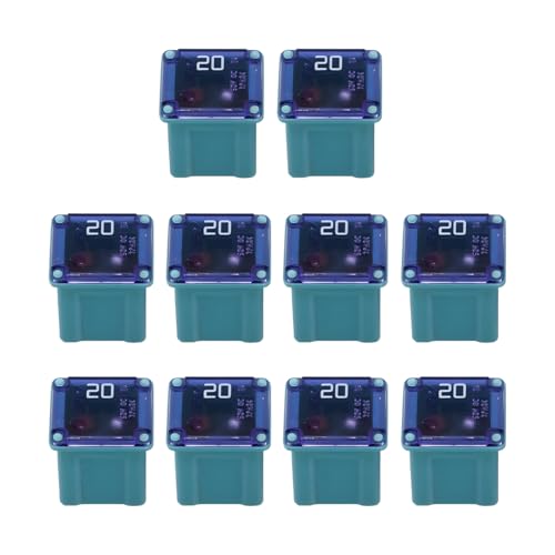 10 Pack 58 V 20 A Low-Profile Micro Cartridge Fuses - color: 20A