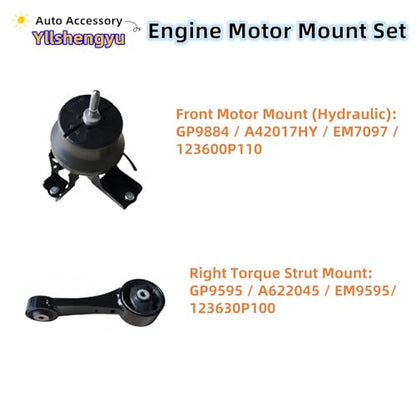 Engine Motor Mount Kit for Sienna 2011-2014 3.5L - size: 2011-2014 Toyota Sienna 3.5L