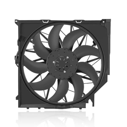 MOSTPLUS Radiator Cooling Fan Assembly, 3-PIN Electric Cooling Fan, Compatible with BMW X3 Models 2003-2011, Replaces OE 17113452509 17113414008 17113401056
