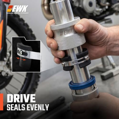 EWK 35–45mm Adjustable Motorcycle Fork Seal Driver