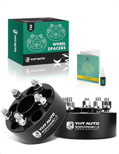 YHTAUTO 5x100 Hub Centric Wheel Spacers 2 Inch for Saab, Subaru, Toyota - size: 2 Inch Thickness, style: 2 PCS