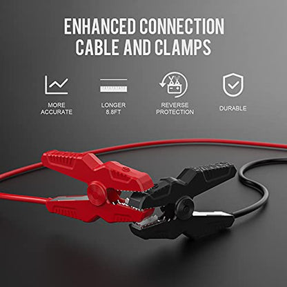 KONNWEI KW710 Car Battery Tester 6V 12V 24V, Battery Load Tester Automotive 100-2000CCA Digital Auto Battery Analyzer Alternator Starter Tester for Car Truck Motorcycle Marine ATV SUV - color: KW710