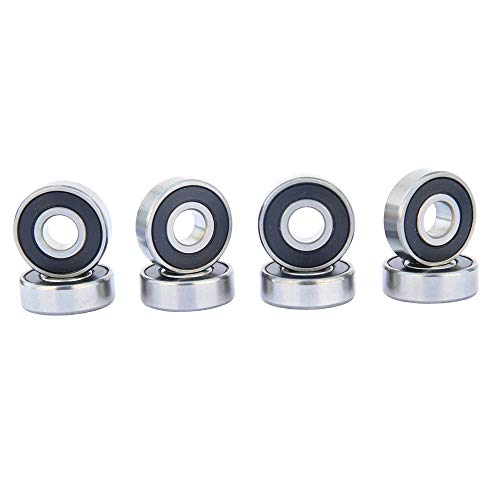 FREEDARE Skateboard Wheels 52mm and Bearings, Spacers Installed 92A for Street Tricks(Pack of 4) - color: white-1