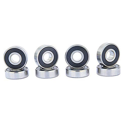 FREEDARE Skateboard Wheels 52mm and Bearings, Spacers Installed 92A for Street Tricks(Pack of 4) - color: white-1
