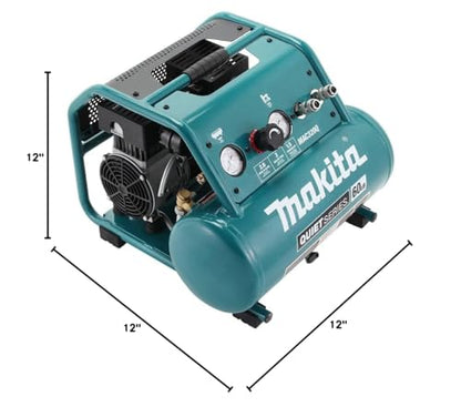 Makita MAC320Q Quiet Series 1-1/2 HP, 3 Gallon, Oil-Free, Electric Air Compressor