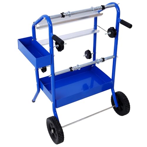 18” Multi-Roll Masking Paper Dispenser with Storage Tray - color: Blue