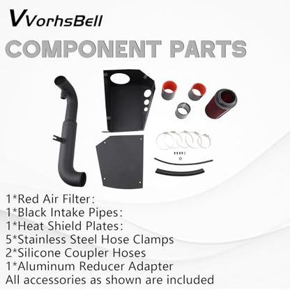 Cold Air Intake for 10-14 VW Golf/GTI MK6/MK3/MK2 2.0T VW-MK666 - size: 10-14 MK6/MK2/MK3 2.0T(VW-MK666)