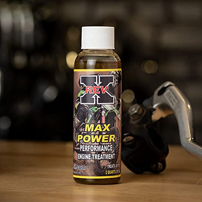 REV-X Max Power 4-Stroke Dirt Bike Engine Oil Treatment - 2 fl. oz.