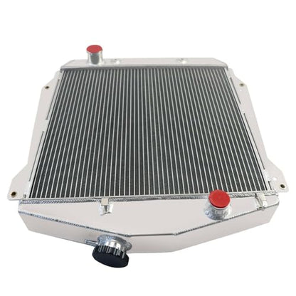 4 Row Aluminum Radiator Compatible with 1943-1948 Chevy Fleetline/Fleetmaster Sedan Coupe/Stylemaster V8 1944 1945 1946 1947 62mm Core Thickness Radiators