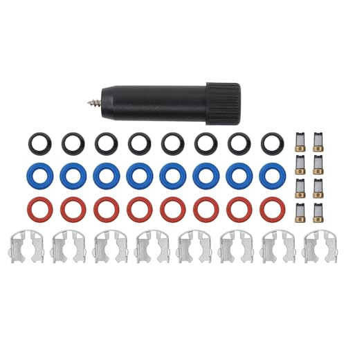8 Set Fuel Injector Repair Seal Kit w/Micro Filter Removal Tool