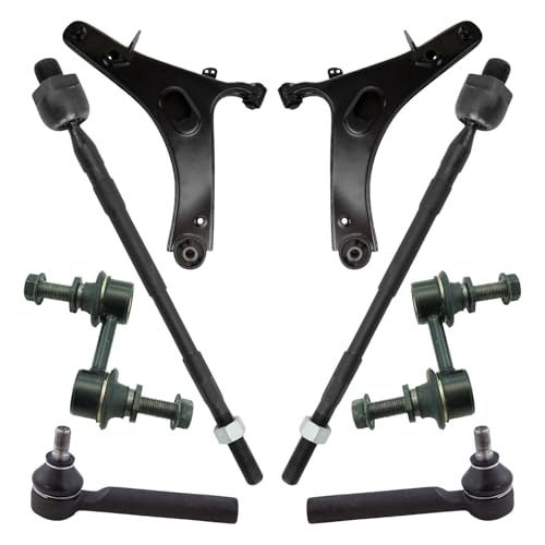 TRQ Front Steering & Suspension Kit Control Arm with Ball Joint Sway Bar - style: PSA48852