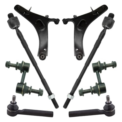 TRQ Front Steering & Suspension Kit Control Arm with Ball Joint Sway Bar - style: PSA48852