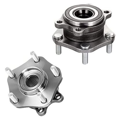 Detroit Axle - FWD 4pc Wheel Bearing Hubs for Nissan Rogue - size: 4W42498/Kit