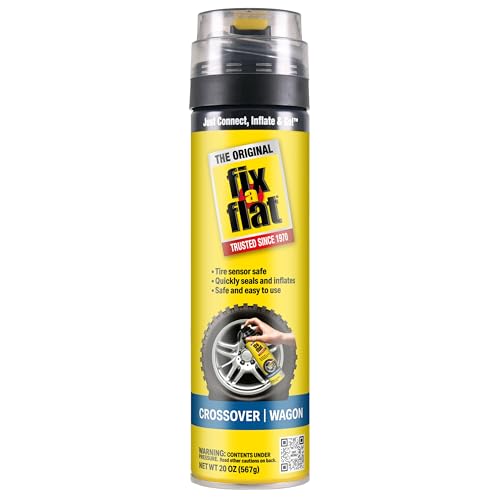 Fix-A-Flat S60430 Aerosol Emergency Flat Tire Repair and Inflator, for Large Tires, Eco-Friendly Formula, Universal Fit for All Cars and Small Trucks/SUVs, 20 oz. (Pack of 1) - size: Crossover / Wagon