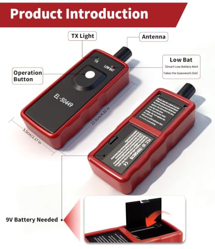 Ford TPMS Relearn Tool, FIRSTOOL EL-50449 TPMS Reset Tool, Tire Sensor Programmer Tire Pressure Sensor Reset for Ford Lincoln Mercury, TPMS Programming Tool Compatible with F150 F250 Flex etc - size: No Battery