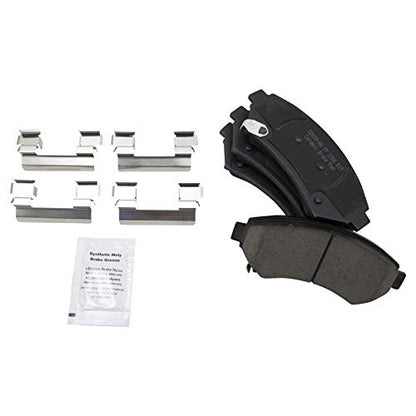 TRQ Front & Rear Premium Posi Ceramic Brake Pads - color: Ceramic, size: BKA12033