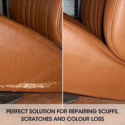 Furniture Clinic Leather Repair Paint, Color and Finish, Beige - color: Beige, size: 500ml / 17oz