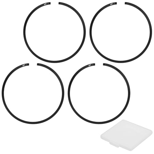 M METERXITY 2-Pack Engine Piston Rings Kit, 37mm x 1.5mm Thick Ductile Iron Piston Ring Set Standard Replacement for Small Engines/Motors/Machinery [Black] - size: 37mm x 1.5mm