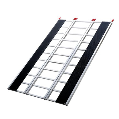 VEVOR Snowmobile Loading Ramp 85" x 54" Aluminum Foldable Ramps, 1500 LBS Capacity Loading Ramps for Motorcycle/Dirt Bike/Trailer/ATV/UTV/Garden Tractor/Lawn Mower - size: 1500 lbs