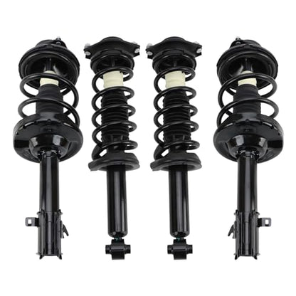 TRQ Front and Rear Strut & Coil Spring Assembly Set Driver & Passenger