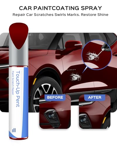 GPJ/WA434B Cajun Red Touch Up Paint Compatible with Chevrolet Exact Match Chips and Nicks Touch Up - color: Cajun Red(GPJ/WA434B) compatible with Blazer/Bolt/Colorado/Cruze/Equinox/Impala-models/Malibu/Silverado/Sonic/Traverse/Trax-models/Volt