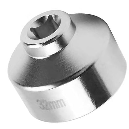1 ¼" Low Profile Oil Filter Wrench Socket for 2.2L GM Ecotec Engines,32mm 6-Point Socket,3/8" Drive Oil Filter Removal Tool (Silver)