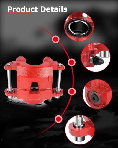cciyu Front Right Disc Brake Caliper Assembly w/o Bracket 18-4071 - size: Front Right[18-4071]