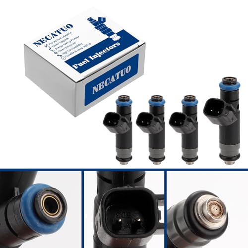 Set of 4 Fuel Injectors FJ483 Compatible with Chrysler Dodge 2.4L - color: Set of 4, size: FJ483