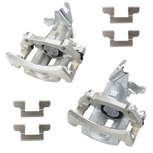 FEXON 2pc Disc Rear Brake Caliper Assembly with Bracket Replaces 18B4926 - size: 18B4926+18B4927
