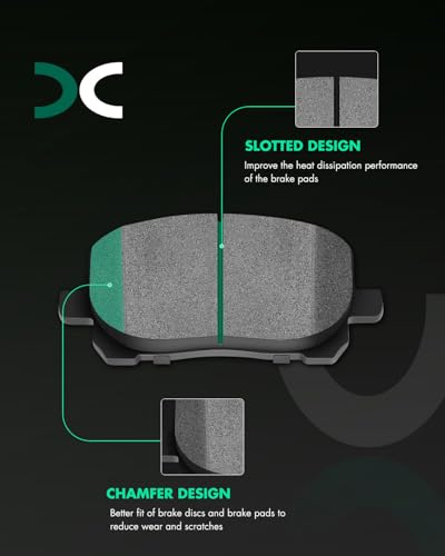 Ceramic Discs Brake Pads,SCITOO 4pcs Front Brake Pads For Corolla 2003-2008 - size: Front D923 [4PCS]