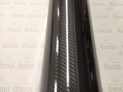 VVIVID Epoxy High Gloss Carbon Vinyl Automotive Wrap Film DIY Easy to Install No Mess (3ft x 5ft, Black) - color: Black, size: 3ft x 5ft