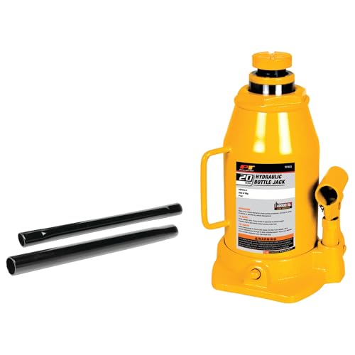 Performance Tool W1633 20 Ton Heavy Duty Hydraulic Bottle Jack - size: 20-Ton - Standard