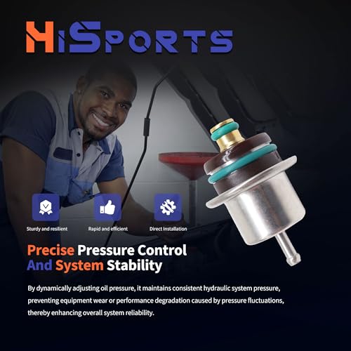 HiSport Fuel Pressure Regulator Compatible with Ford F150 E150 - size: HSFPRPR317
