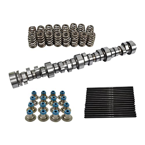 LS Stage 3 Truck Camshaft Kit Fit for 1999-2013 4.8 5.3 6.0 6.2 LS1 LS2 LS6 (Include Stage Ⅲ V2 Cam, 7.400 Pushrods, Springs) - color: w/o gasket set