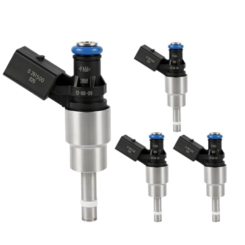 06F906036A Fuel Injector Set of 4 Compatible with 2005-2009 A4 Quattro 2.0L - color: CP-QMP-L00235