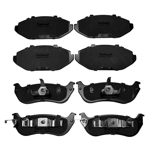Front and Rear Ceramic Brake Pad for 1998-2002 Ford Crown Victoria Lincoln Town Car Mercury Grand Marquis, Disc Brake Pad Replacement P-748 P-674A