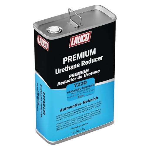 LAUCO Standard Urethane Grade Reducer (7220), 1 Gallon, 60°F - 77°F - for Automotive Paint and Industrial Paint Use - High Performance Automotive Grade 7220 - style: Standard - One Gallon
