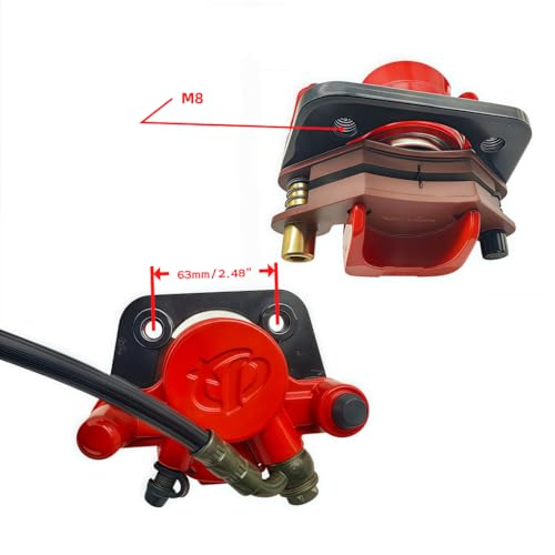 Rear disc type hydraulic brake master cylinder caliper assembly is suitable for 125cc - 200cc dirt ATVs Taotao