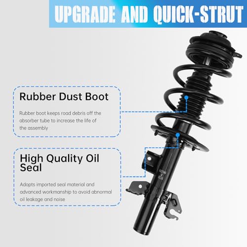 Front Struts Assembly w/Coil Spring 13613 13614 Set of 2